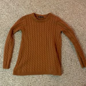 Burnt orange knit sweater